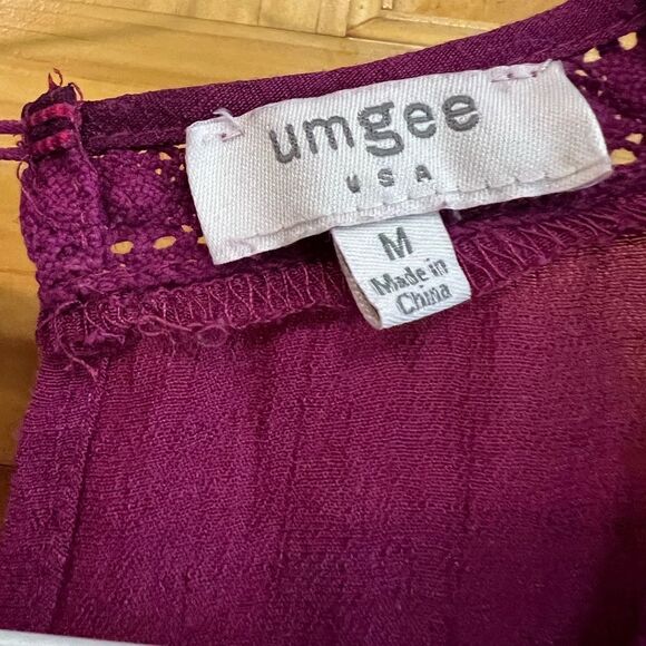 Gorgeous purple with floral embroidery dress by Umgee size M - Picture 6 of 10